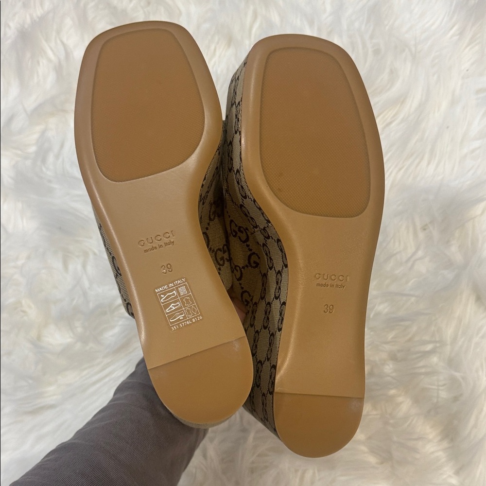 Gucci Women's Beige GG Canvas Espadrilles size 39Brand New! - Picture 5 of 5